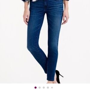 J. Crew Women's THE TOOTHPICK" Straight Leg Jeans - Dark Blue